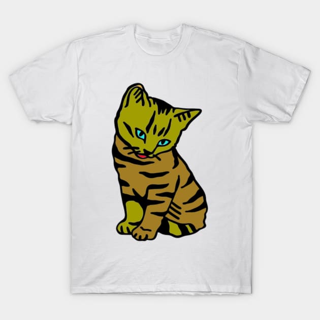 CAT T-Shirt by AlmiranWhite